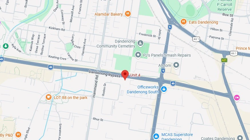 Map — Unit 4, 80-88 Rodeo Drive, Dandenong South VIC 3178
